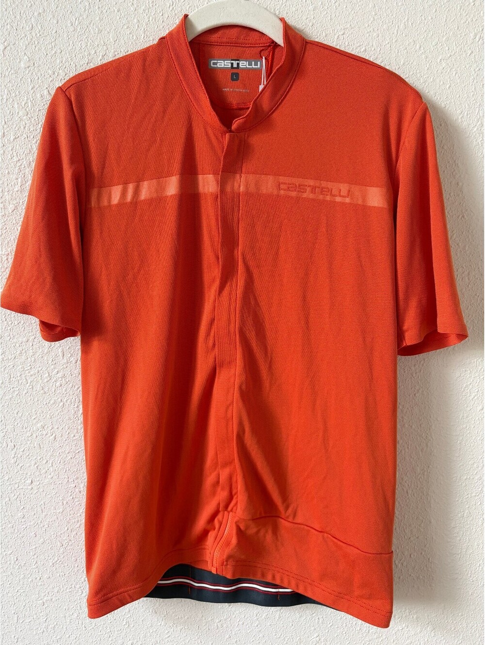 Castelli Men's Unlimited Allroad Short Sleeve Jersey Orange Rust Size Large Bike